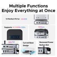 Gambar UGREEN HUB 11in1 Mac Mini M4 Type C Docking Station with M.2 SSD Case Enclosure 8TB USB3.2 10Gbps SD3.0 TF Cards - HUB 11 IN 1 M4 dari GADVENTIA Kota Administrasi Jakarta Barat 3 Tokopedia