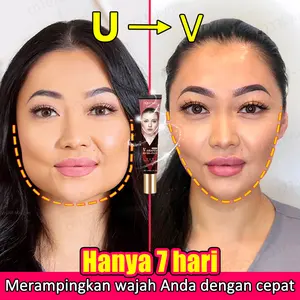 Krim Wajah Pelangsing Berbentuk V, Angkat Kencangkan, Hilangkan Dagu Ganda untuk Menciptakan Wajah V Kecil, Produk Pijat Kecantikan Anti Penuaan Baru
