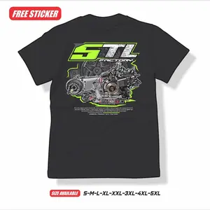 Kaos 5TL factory Kaos 5TL Gank 5TL mio sporty automatic Matic Gank 100% combed Free Sticker Polos Baju Distro Pria Kain Katun Sablon Racing Tangan  Tshirt Basic Motor