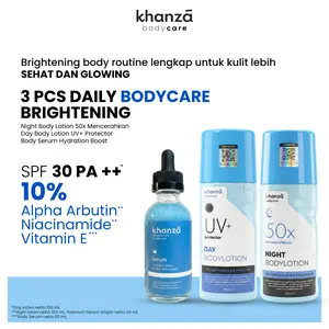KHANZA BODY LOTION 50X DOSTING WHITENING AMAN BPOM