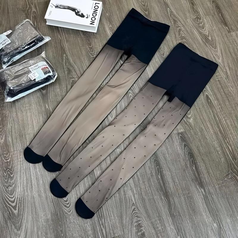 Quần Tất 2 Lớp Lót Nỉ Lông Siêu Ấm Che Khuyết Điểm Thon Gọn Chân Tiệp Màu Da