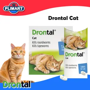 Drontal cat wormer tablets 1 tablet Asli Original nyaman untuk kucing kecil dan sedang (di bawah 4kg)
