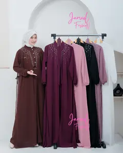 ZAHIRA_Azkia Gamis ceruty baby doll terbaru/ gamis premium elegan dan mewah/gamis perempuan terbaru