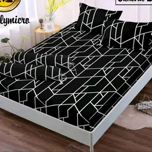 Sprei Homemade Motif Aesthetic Minimalis Ukuran 120 160 180 dan 200 Free Sarung Bantal dan Guling, Disetiap Sudut Terdapat Karet.
