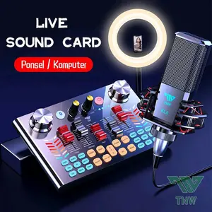 soundcard tnw v18  .. bluetooth live include equalizer. . 18 jenis effect suara.