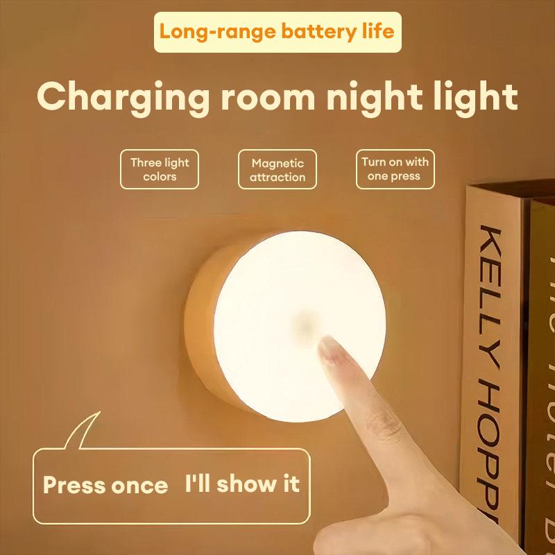 Đèn ngủ LED từ tính sạc nhanh với thời lượng pin cao - Hoàn hảo cho tủ quần áo…