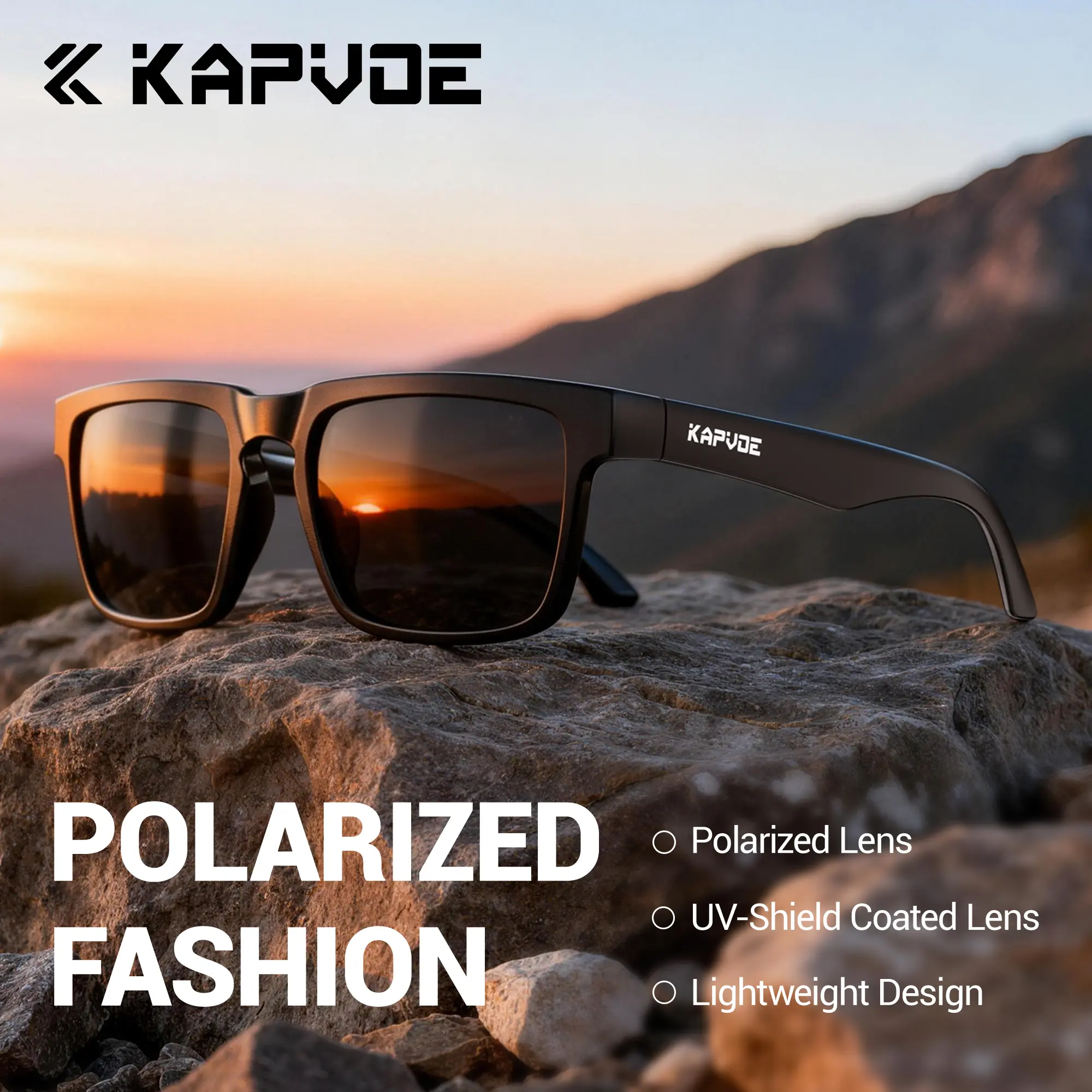 Polarized Harga Spesial Kacamata Bersepeda Fashion Lensa HD UV400 Unisex Untuk Motor Lari Sepeda Memancing Sunglasses
