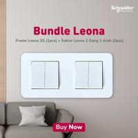 Gambar Schneider Electric Leona Frame 2G (1pcs) + Leona Saklar 2 Gang 1 Arah (2pcs) dari Schneider Electric Indonesia Kab. Bekasi 1 Tokopedia