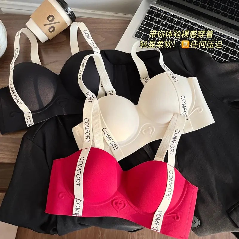 Áo Ngực Liền Mạch, Chất Lượng Cao, Đồ Lót Nữ, Không Dây, Đồ Lót, Nửa Cúp, Áo Ngực Nâng Ngực 3