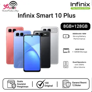 Infinix Smart 10 Plus 8GB+128GB 6000mAh Garansi Resmi 1 Tahun