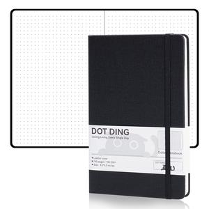 Cuaderno A5 con correa sencilla, páginas internas punteadas, cuaderno para trabajo y aprendizaje, adecuado para oficina/escuela/hogar/negocios