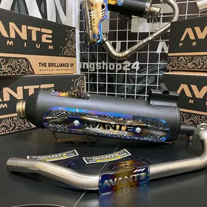 knalpot Fullsystem Original AVANTE PREMIUM Type AVA-S1 Free Cover Tameng BLUEMOON Untuk Beat Vario Nmax Pcx Aerox Spin Ksydrive Skywave Baud mesin knalpot copy Motorcycle