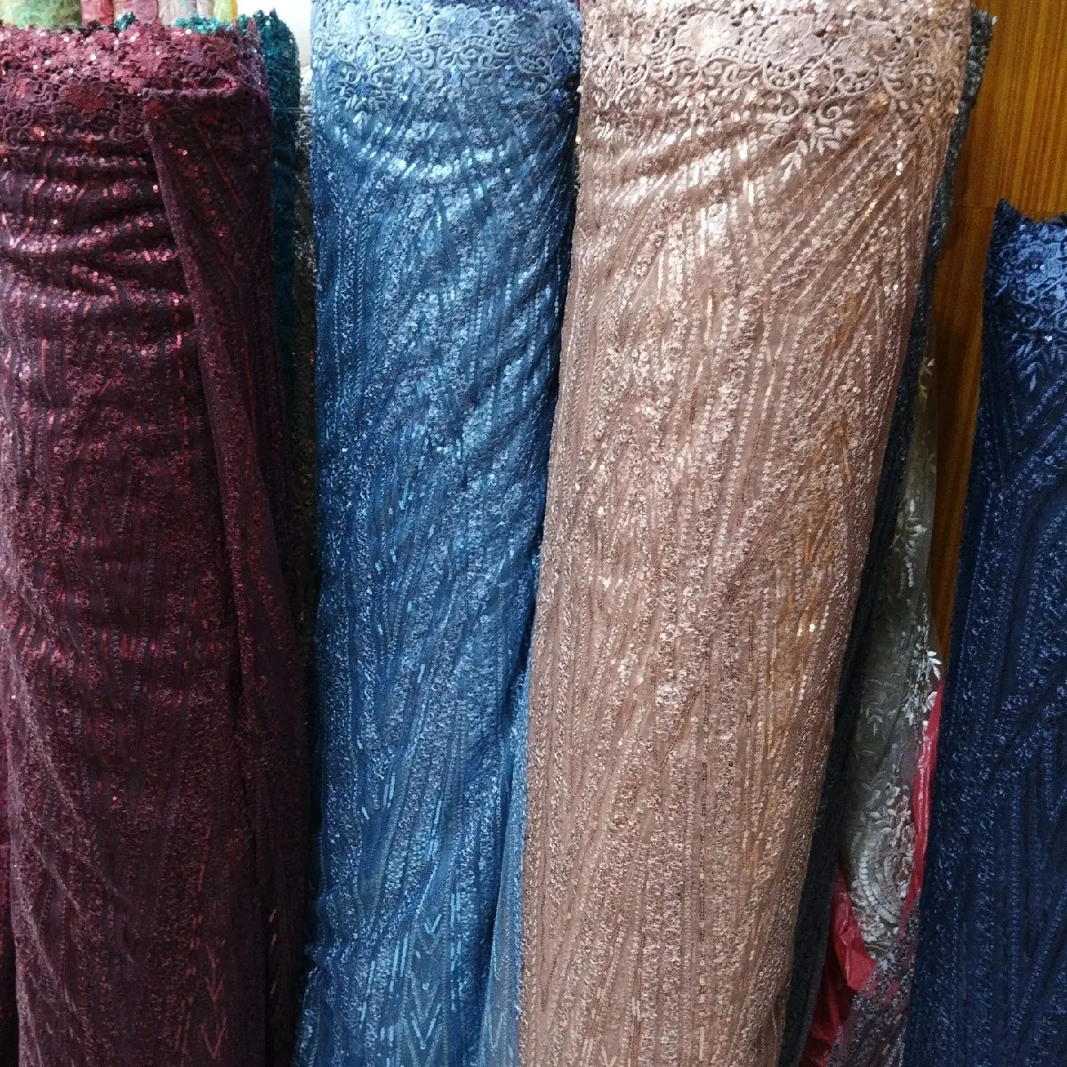 tulle payet chamical spangles etalase khusus live