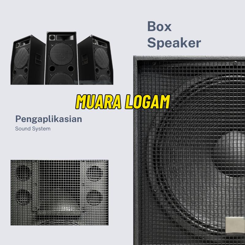 60 x 80 cm | RAM Speaker Model Plat Besi  Lobang Grill Speaker Mesh Cover Grill Pelindung Audio 4