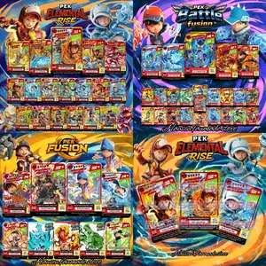 [HARGA 1 KARTU] Kartu BoBoiBoy Fanmade buatan sendiri Pek Elemental Rise X Battle Fusion X Fusion