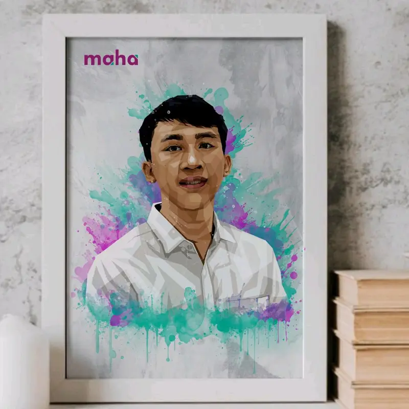 A4 (21x30cm) Pigura Frame Ijazah Sertifikat Bingkai Foto - Natural Kaca 6