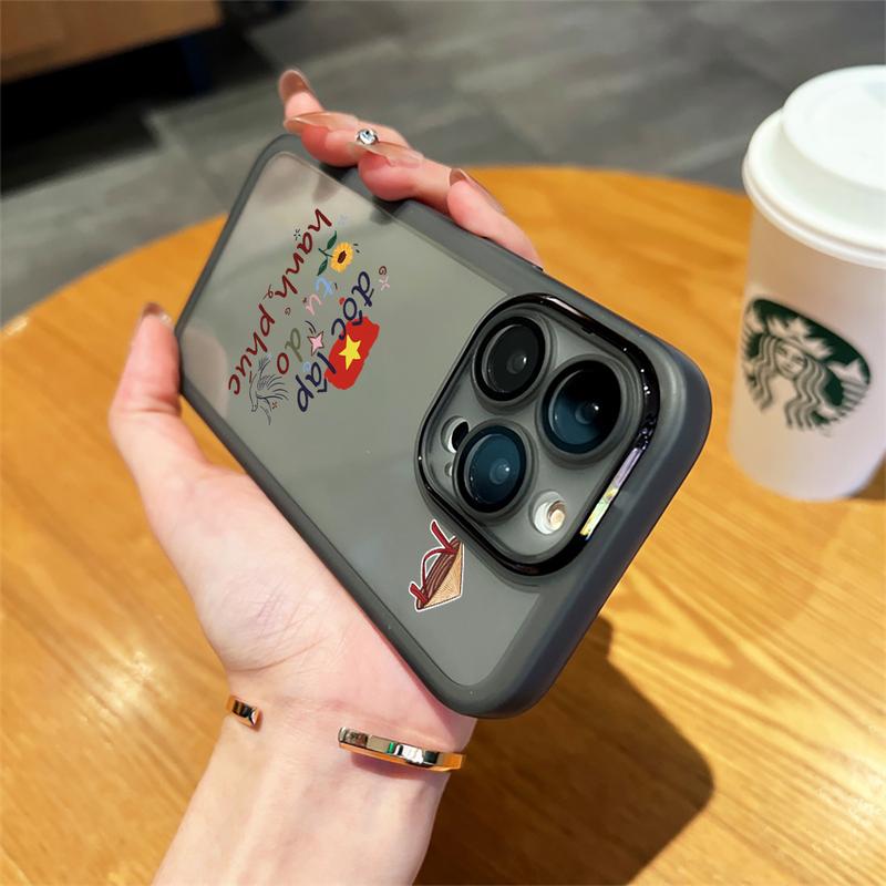 Ốp Lưng Họa Tiết Chữ Cái Hình Mũ Rơm, Thiết Kế Đơn Giản, Tương Thích Với iPhone 16Pro, 16Promax, 15, 13, 14Promax, 12Promax, 11 Và 16, Trong Suốt, Chống Sốc, Ốp Mềm Bảo Vệ, Có Phim Bảo Vệ Máy Ảnh