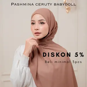 RIFANYHIJAB Aline Pashmina Ceruty Babydoll Premium Wanita Muslim Jilbab Kerudung Syal RIFANYHIJAB Aline Pashmina Ceruty Babydoll Premium Wanita Muslim Jilbab Kerudung Syal