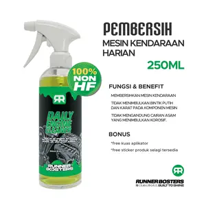 Runner Boosters - Daily Engine Cleaner 250ml Pembersih Mesin Dan Kerak Mesin / Engine Degreaser Untuk Motor Dan Mobil Anti Karat Non HF pembersih mesin motor