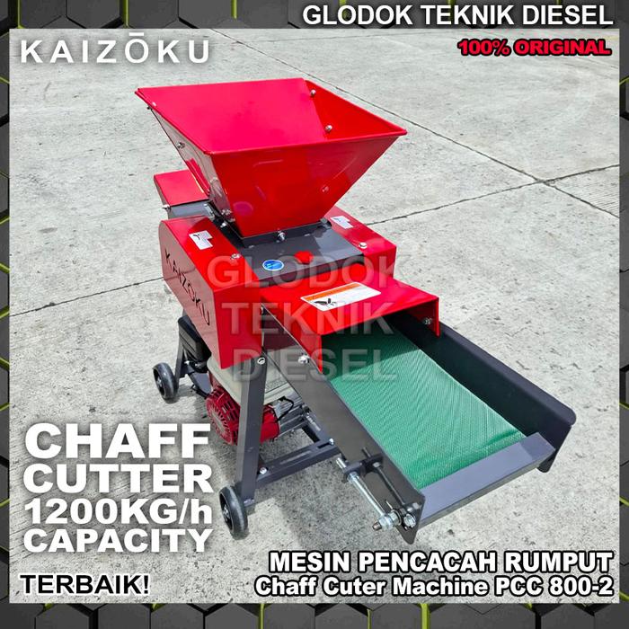 Jual Kaizoku Mesin Pencacah Pemotong Rumput + Conveyor Belt PCC 800-2 ...
