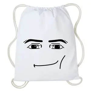 Tas Serut Mewing  - Stringbag Kanvas Broken White Terbaru - Drawstring bag Olahraga