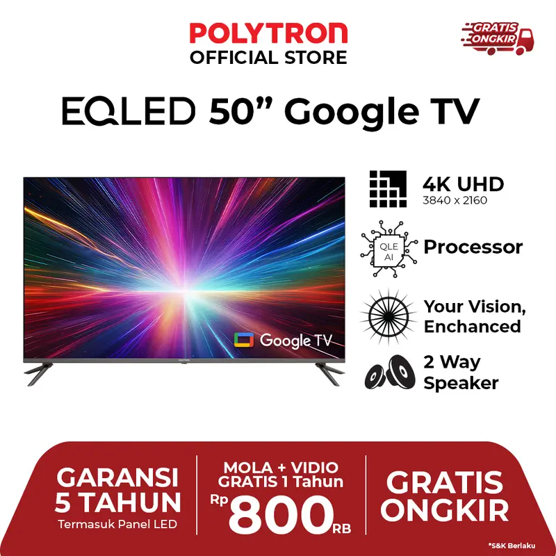POLYTRON Smart Cinemax EQLED 50 Inch PLD 50QG9059 0