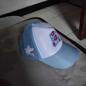 Topi trucker red lips Embroidery baseball fashion summer net cap hap topi visor outdoor