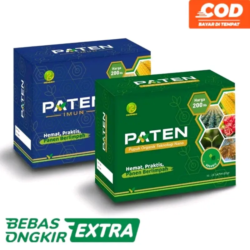 PUPUK PATEN ORGANIK (Sepasang) | Masing-Masing Satu Box Isi 24 Shacet