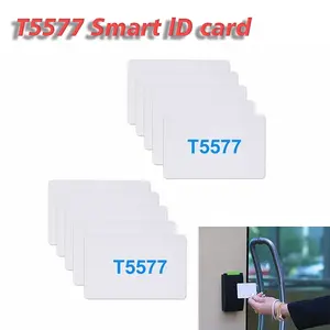 5/10Pcs Key Fob NFC Smart Card 5577 Repeatable Erasable Access Card T5577 Blank Card Thin Card ID Smart Card Induction Access