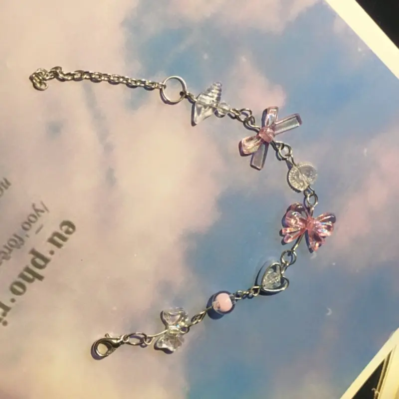 FYA Bracelet Aesthetic Rantai Pita / Gelang Manik / Gelang aesthetic / Gelang rantai Perempuan 3