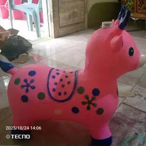 Jumping Rusa Karet Anak AJ-1 Edukatif Aman Tahan Beban 70KG Cocok Usia 1-5 Tahun Mainan Kuda Lompat Lucu PVC Non-Toxic
