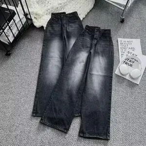 Highwaist Kulot Loose Jeans Retro Wanita Terkini