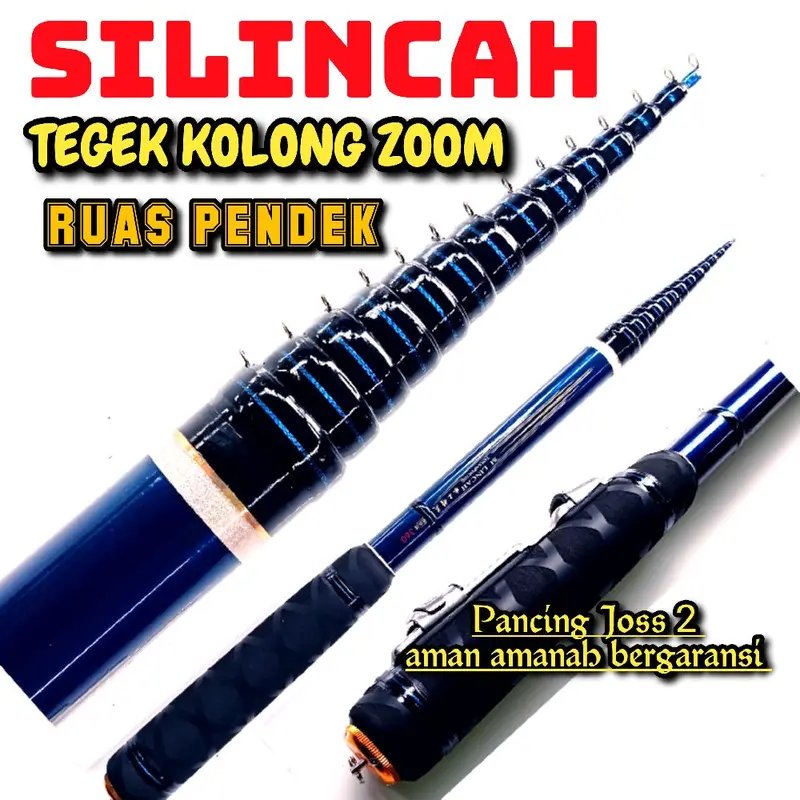 Tegek kolong zoom silincah 180 270 360 450 sudah zoom purus Jig joran tegek Pancing 3