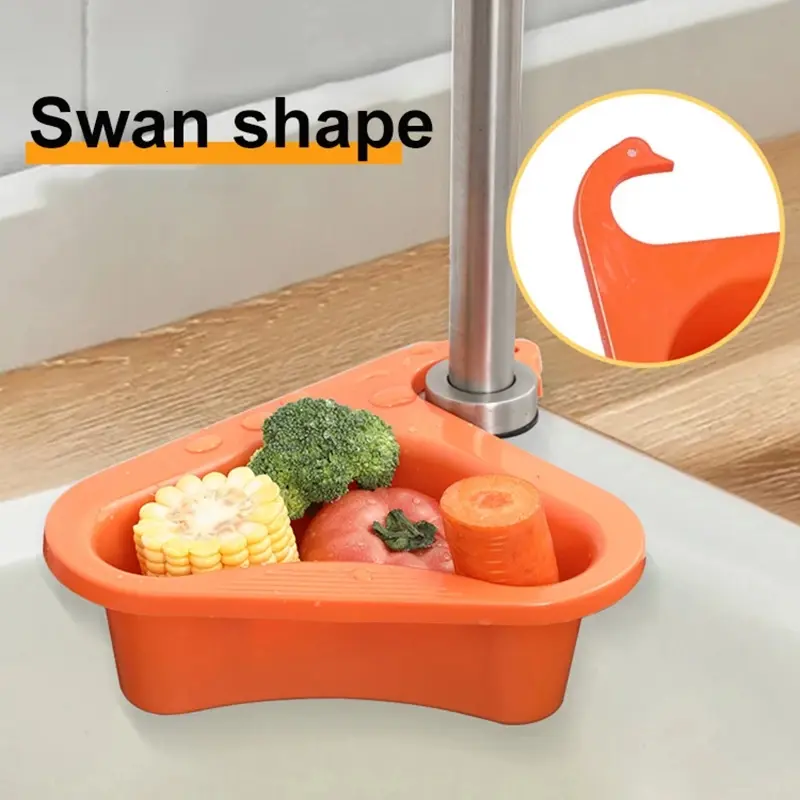 Bộ lọc bồn rửa nhà bếp còn sót lại, giỏ thoát nước thiên nga, chất thải trái cây và rau quả, bộ lọc đa chức năng, miếng bọt biển, bộ đồ ăn, giỏ đựng đồ 1