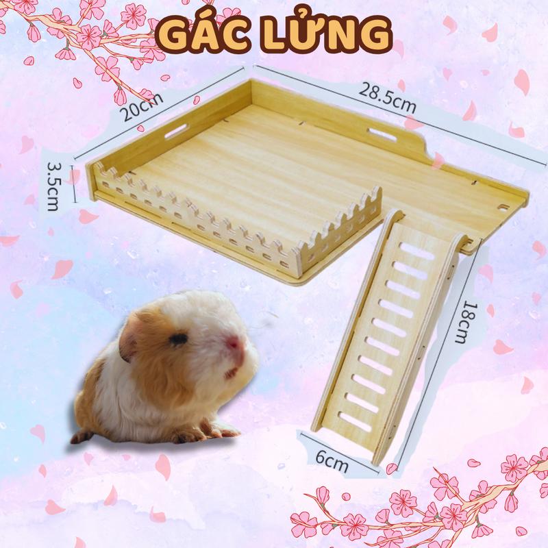 Tầng gác lửng gắn lồng cho Hamster Bọ Ú Chuột Lang Sóc Nhím