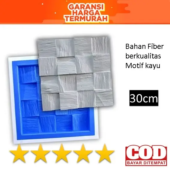 cetakan 3d wall panel bahan fiber / cetakan wallpanel / cetakan dinding Batu