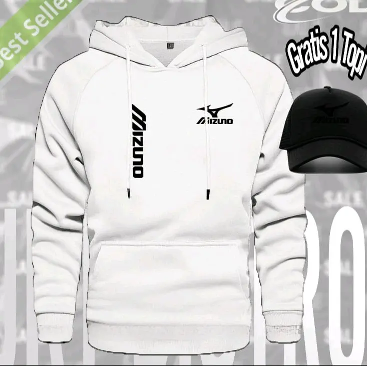 KEFA BONUS TOPI..!! Hoodie Sweater Logo 1205 M1zun0 Kirka Text Hitam bk blok Jaket Hoodie pria dan wanita Terkeren Quality Premium Fleece Nyaman 3