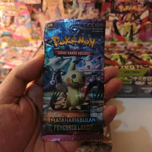 Booster Pack Matahari Dan Bulan Penguasa Langit pokemon 1 pack isi 6 kartu