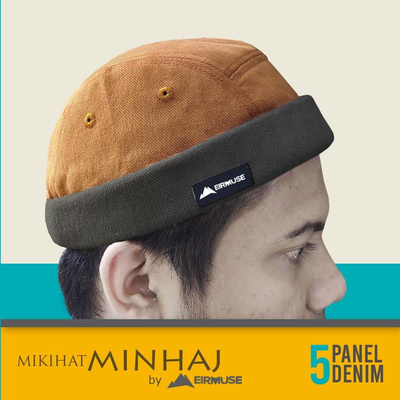 Topi Miki Hat Premium MINHAJ by Eirmuse Peci Gaul Coklat Hitam 6