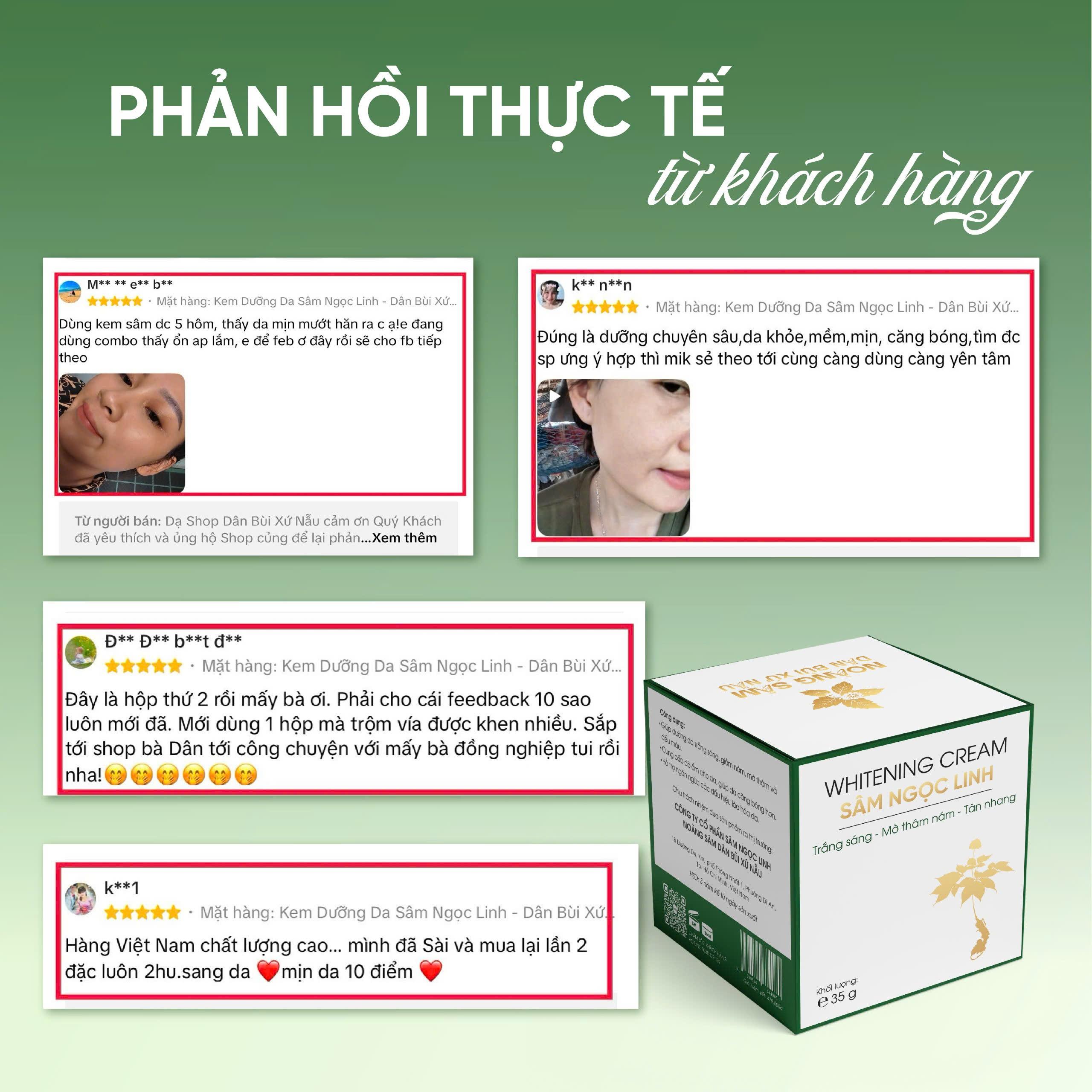 Kem Dưỡng Da Sâm Ngọc Linh 35g - Hỗ Trợ Dưỡng Sáng, Cấp Ẩm, Cải Thiện Thâm, Sạm, Nám | Dân Bùi Xứ Nẫu Kem Dưỡng Da Sâm Ngọc Linh 35g - Hỗ Trợ Dưỡng Sáng, Cấp Ẩm, Cải Thiện Thâm, Sạm, Nám | Dân Bùi Xứ Nẫu