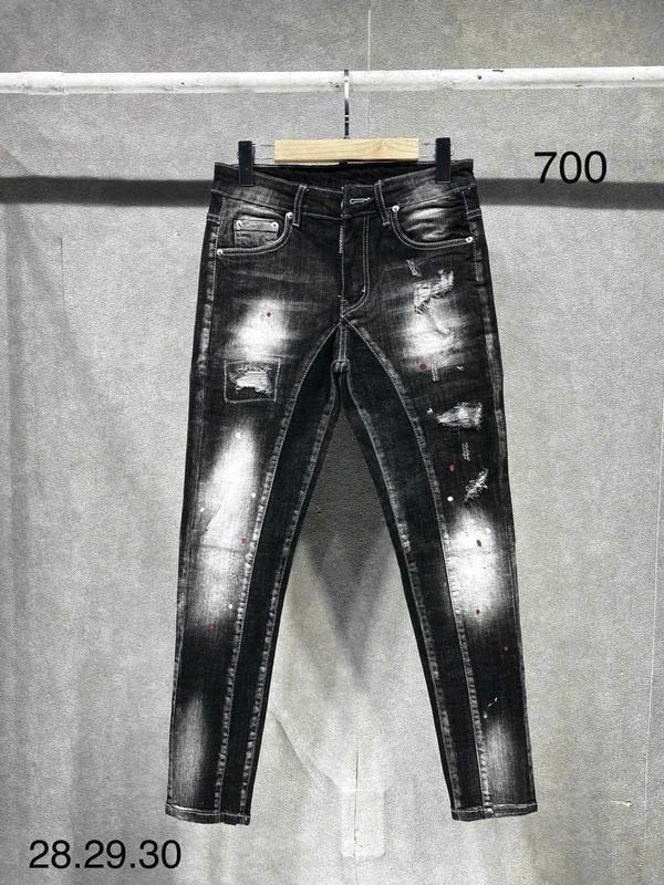    Q700    Quần bò nam đen wash 2 đáy loang màu rách xước gối phối vẩy sợn nhẹ chất bò co giãn tốt mẫu mới phong cách trẻ trung năng động hottrend boy phố 