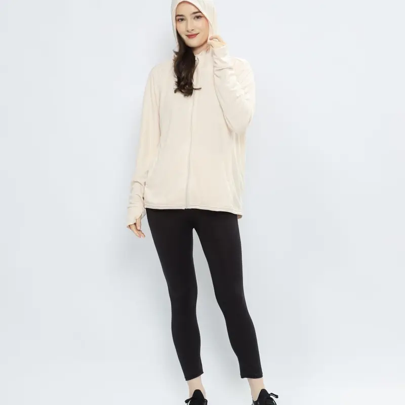 jaket Gym pria dan wanita,Jaket Olahraga anti Uv,Korean style,Bahan adem ringan, sporty,Jaket mesh hoodie 1