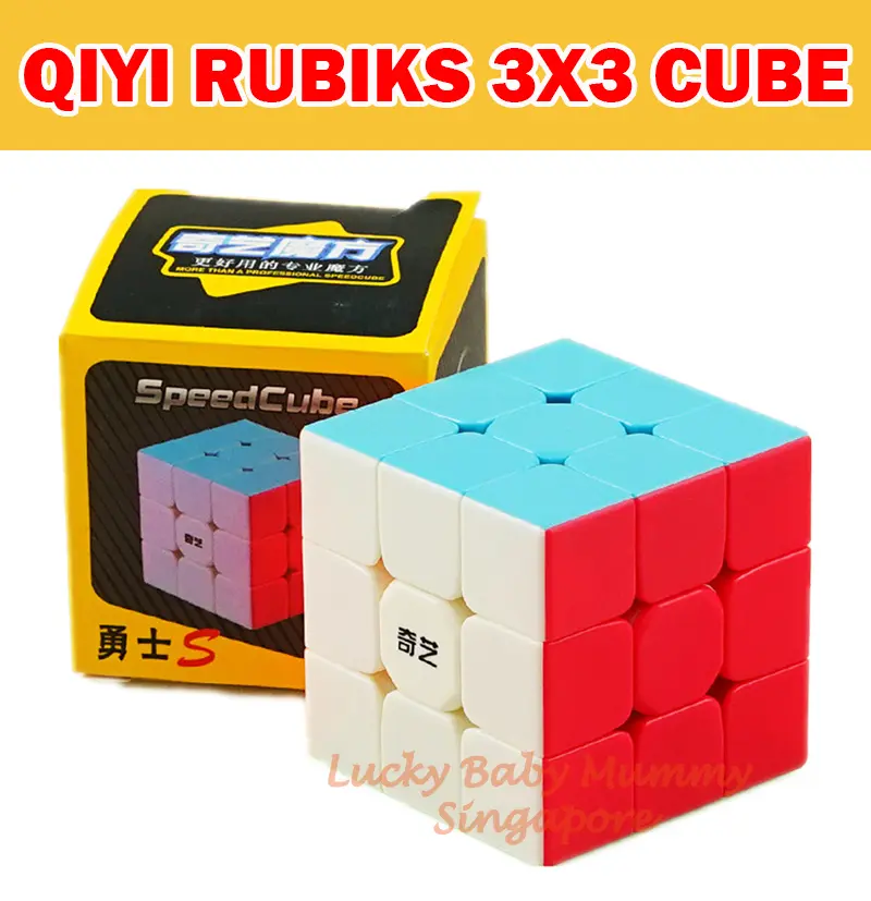 QiYi Rubiks Cube 2x2/3x3/4x4 Ultra Smooth Black/White/Rainbow Rubiks Cube/Super Smooth Fast Speed/SG Local Stock