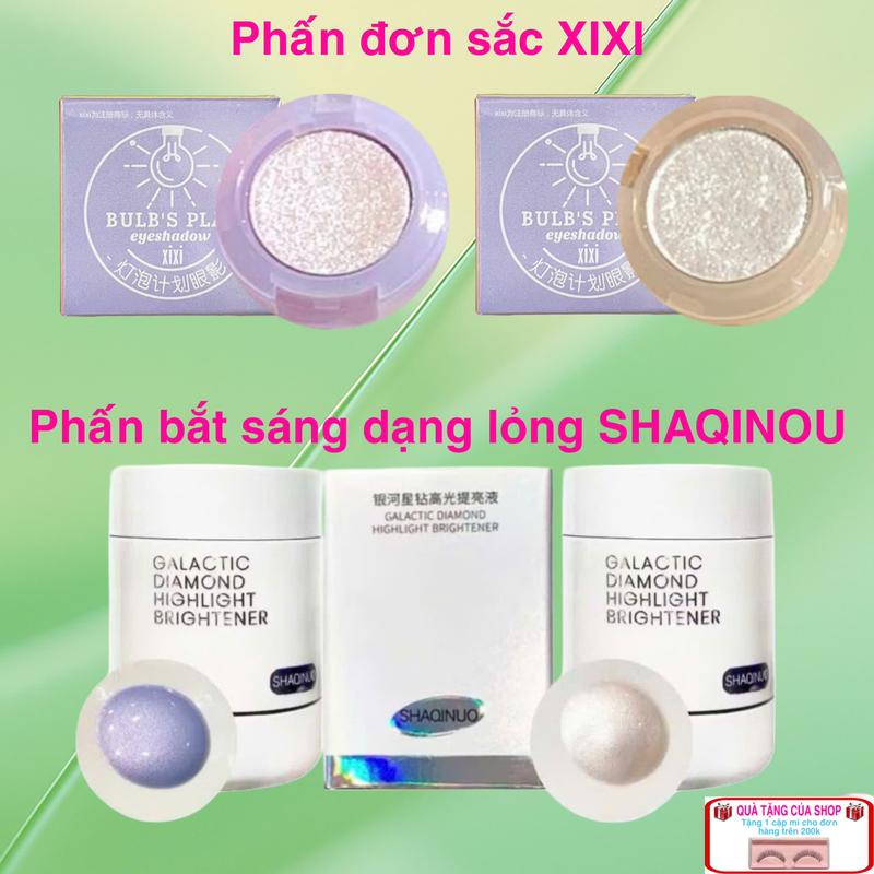  Phấn mắt đơn sắc XIXI ánh nhũ kim tuyến chống thấm nước lâu trôi 