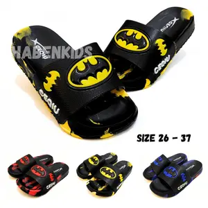 Sandal Selop Anak-Anak dan Tanggung Laki-Laki Karakter B4tman Keren Ukuran 26 - 37