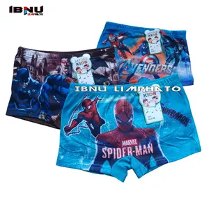 6pcs Celana Dalam Anak Laki Model Boxer Motif Gambar Umur 2-9 Tahun Fashion