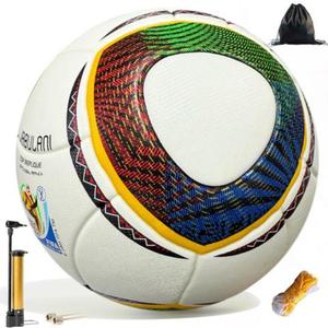 Pelota de fútbol oficial tamaño 5 de cuero, material PU suave y duradero, ideal para competencias de jóvenes y adultos, incluye bolsa de malla y accesorios para inflador