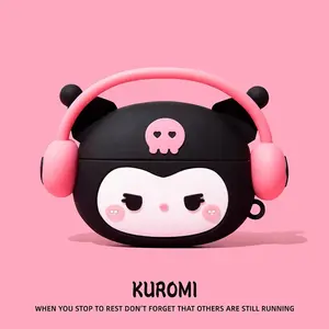 Headset Bluetooth PRO 3 TWS Earphone Casing Kartun Lucu True Wireless Full Bass Stereo HIFI Ponsel Headphones