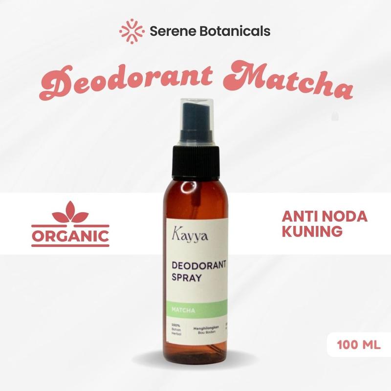 Deodorant Spray Tawas Herbal Aroma Matcha 100ml - Mencegah Bau Ketiak dan Keringat Tubuh Berlebih 1