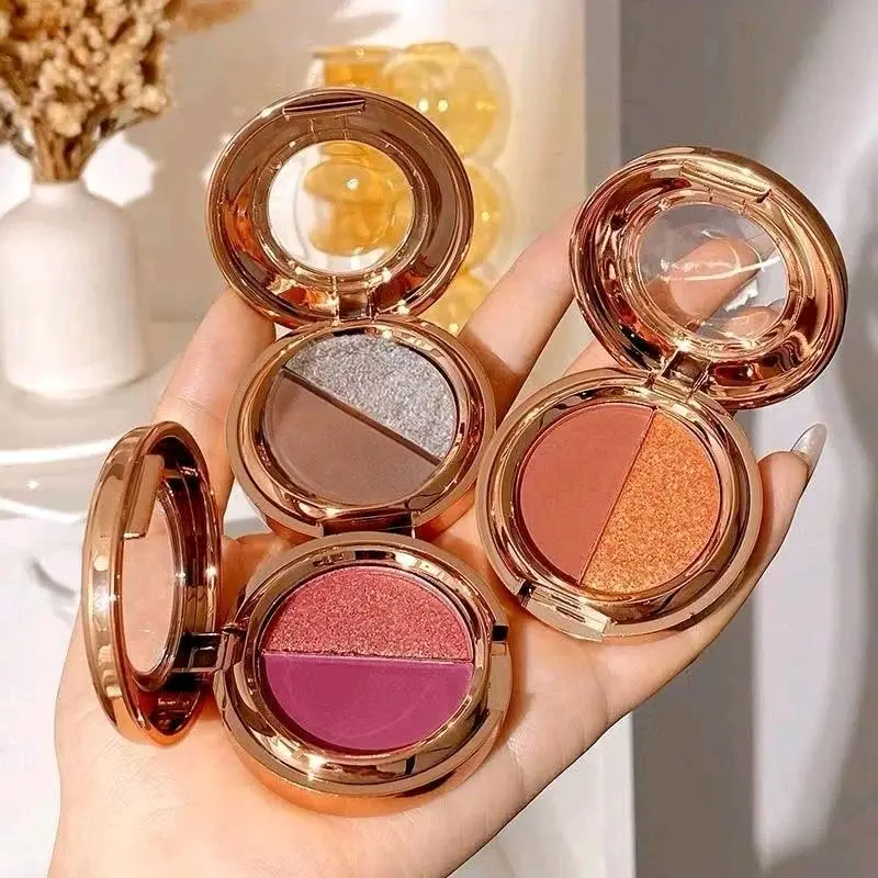 EYESHADOW KOMBINASI 2 WARNA GLITTER WATERPROOF